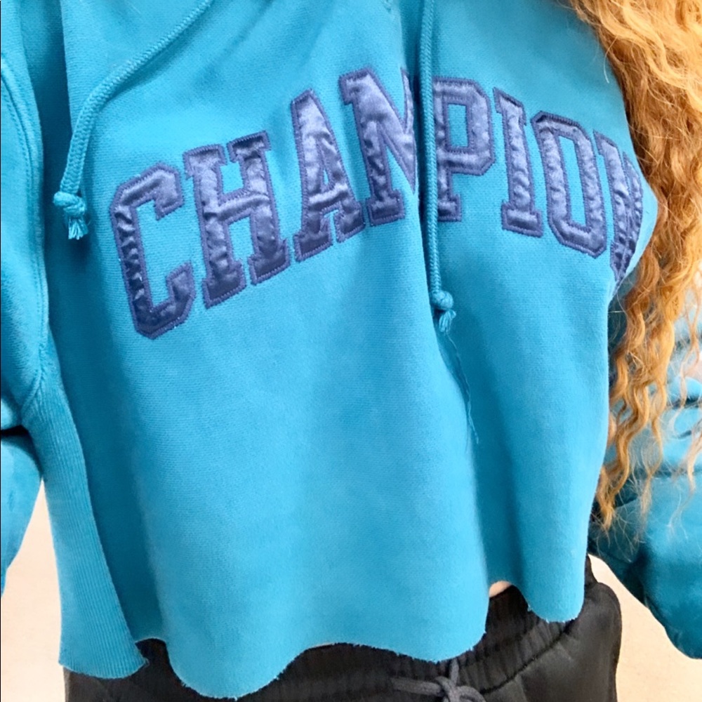 Champion cropped hoodie